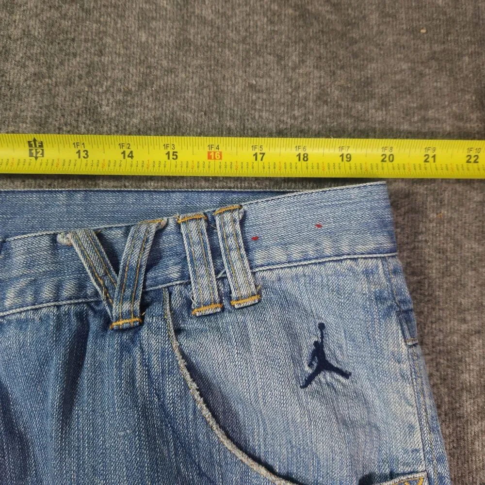 Vtg Grail Jordan 23 Baggy Jeans Mens 40x34 Curved Seam Y2K Jumpman Excellent